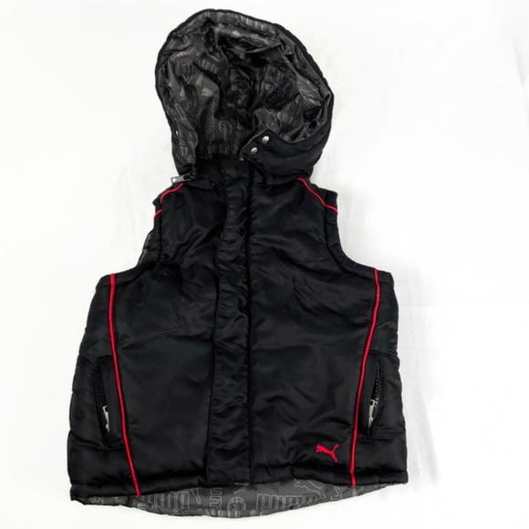 PUMA Reversible Puffer Hooded Vest 12-18 Months - Picture 1 of 7